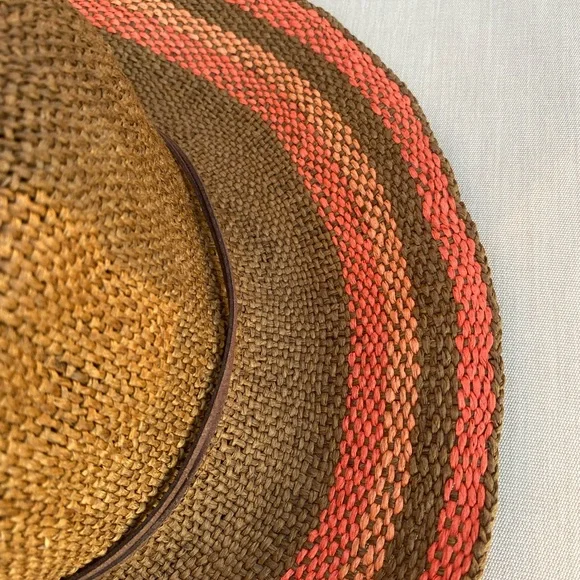 Sun n Sand Hat Brimmed Sun Brown and Orange - Picture 3 of 7
